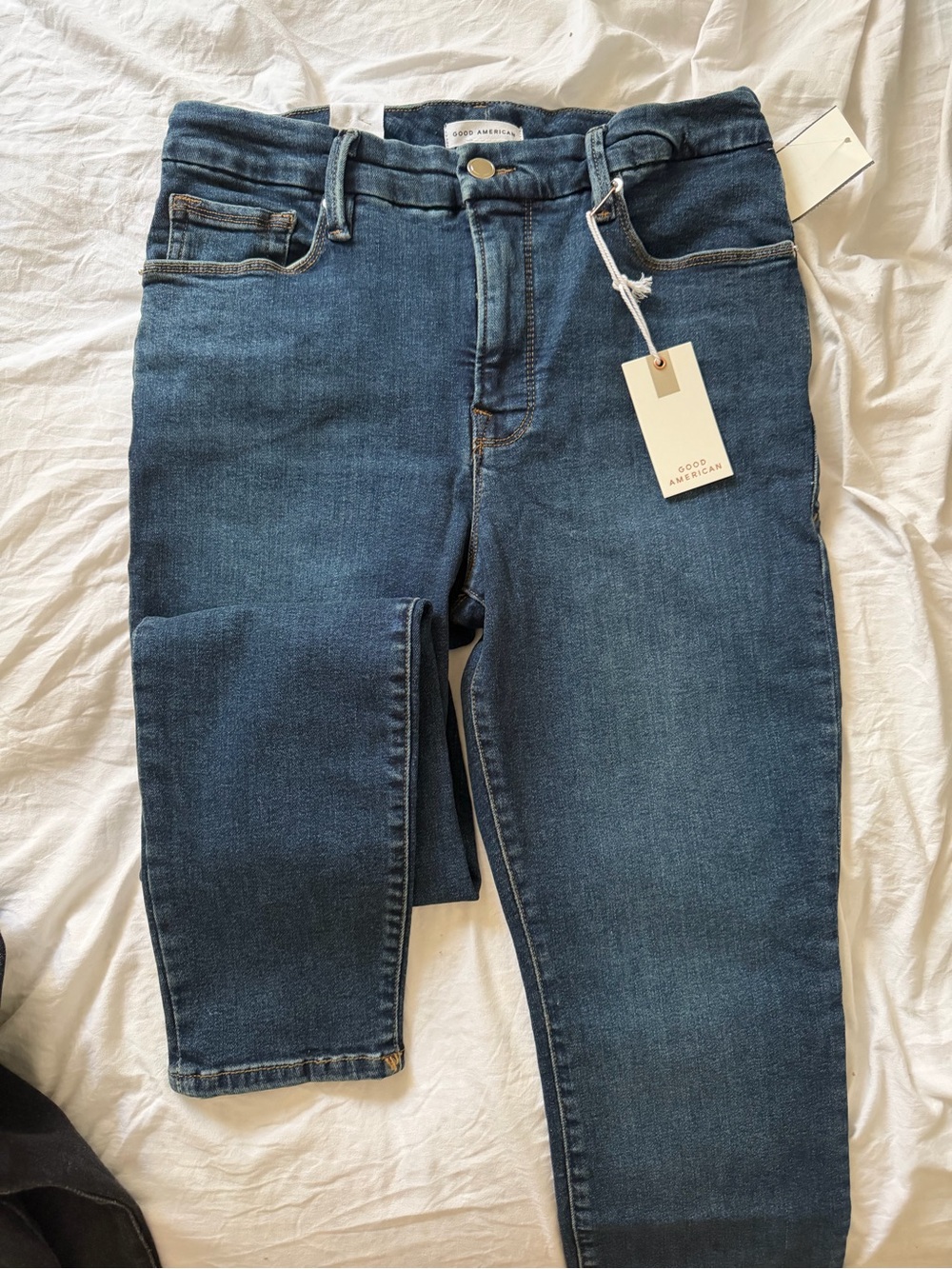 Good American Men’s Skinny Jeans - Medium Blue Wash